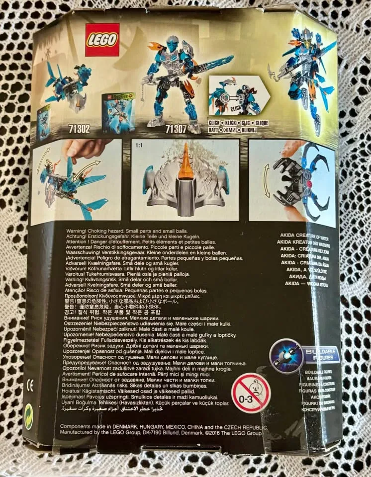 Lego Bionicle rare AKIDA Creature of Water new sealed rare 71307 mini figure bui — photo 2