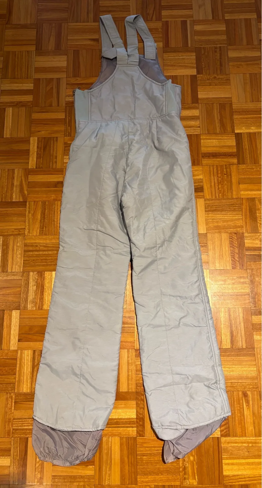 Vintage 1980 ski pants unisex size 12 silver grey — photo 2