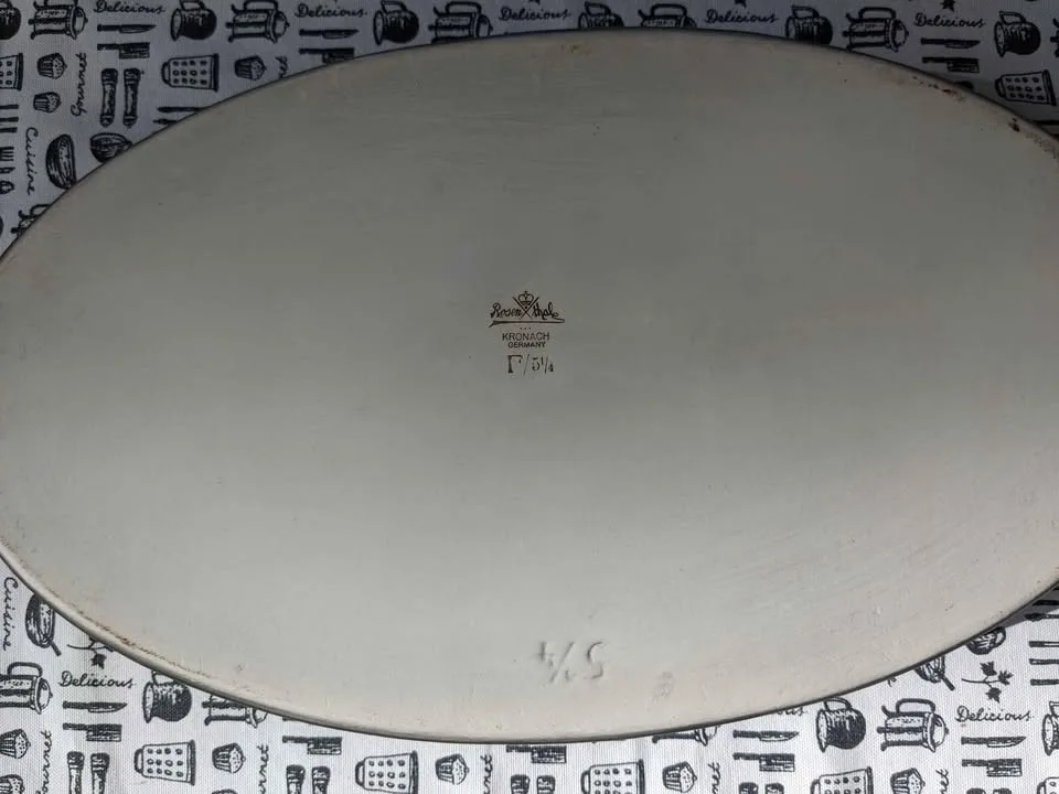 Vintage 1960s Rosenthal Porcelain Kronach Germany, Open Oval Casserole  Dish — photo 2