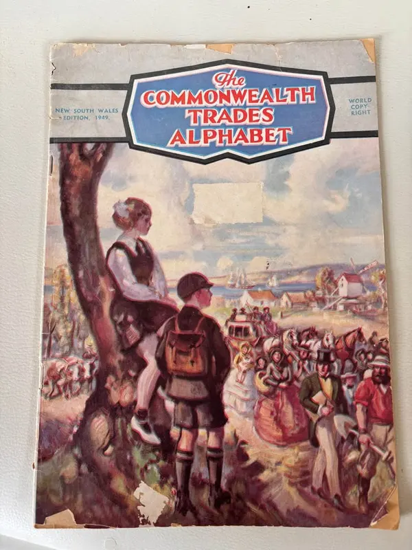 Vintage 1949 Commonwealth Trades Alphabet magazine