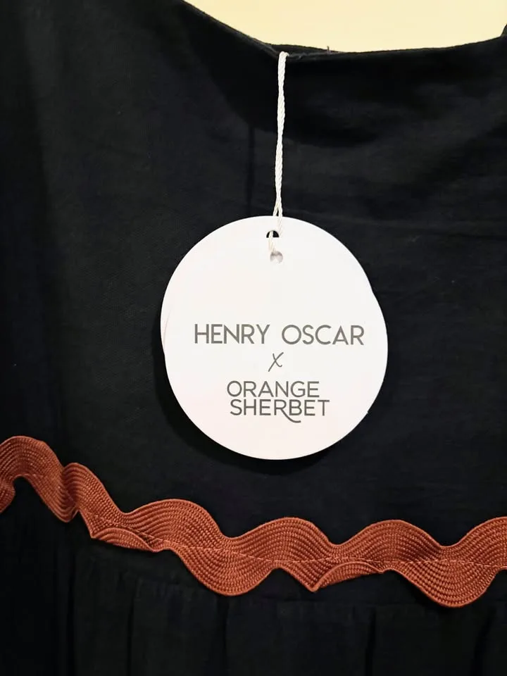 Orange Sherbet x Henry Oscar size 24 black maxi dress brand-new with tags — photo 6