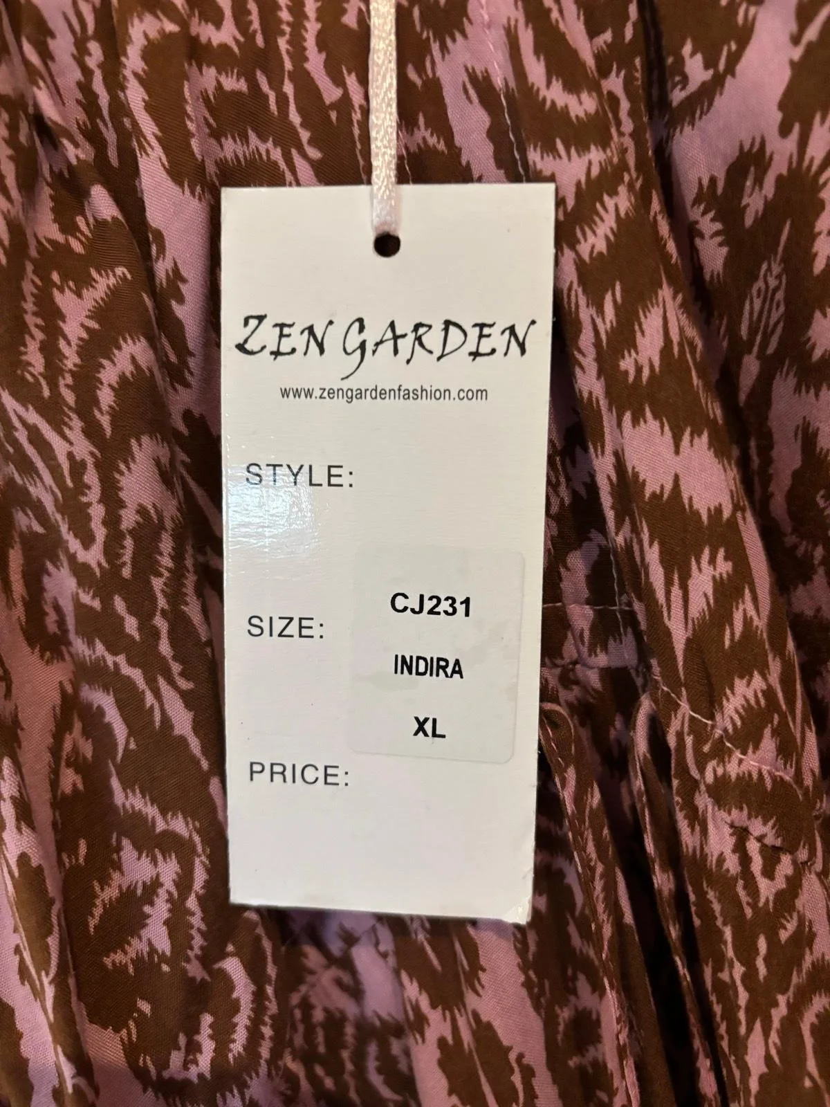 Zen Garden Fashion size XL peasant dress new with tags pure rayon. — photo 2