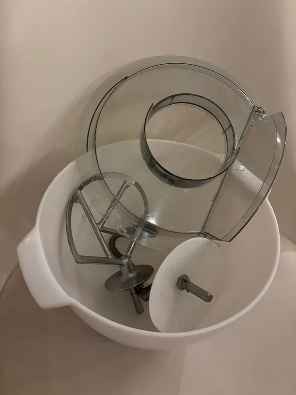 Kenwood Chef KM201 bowl, K beater, Dough hook - free Splashguard