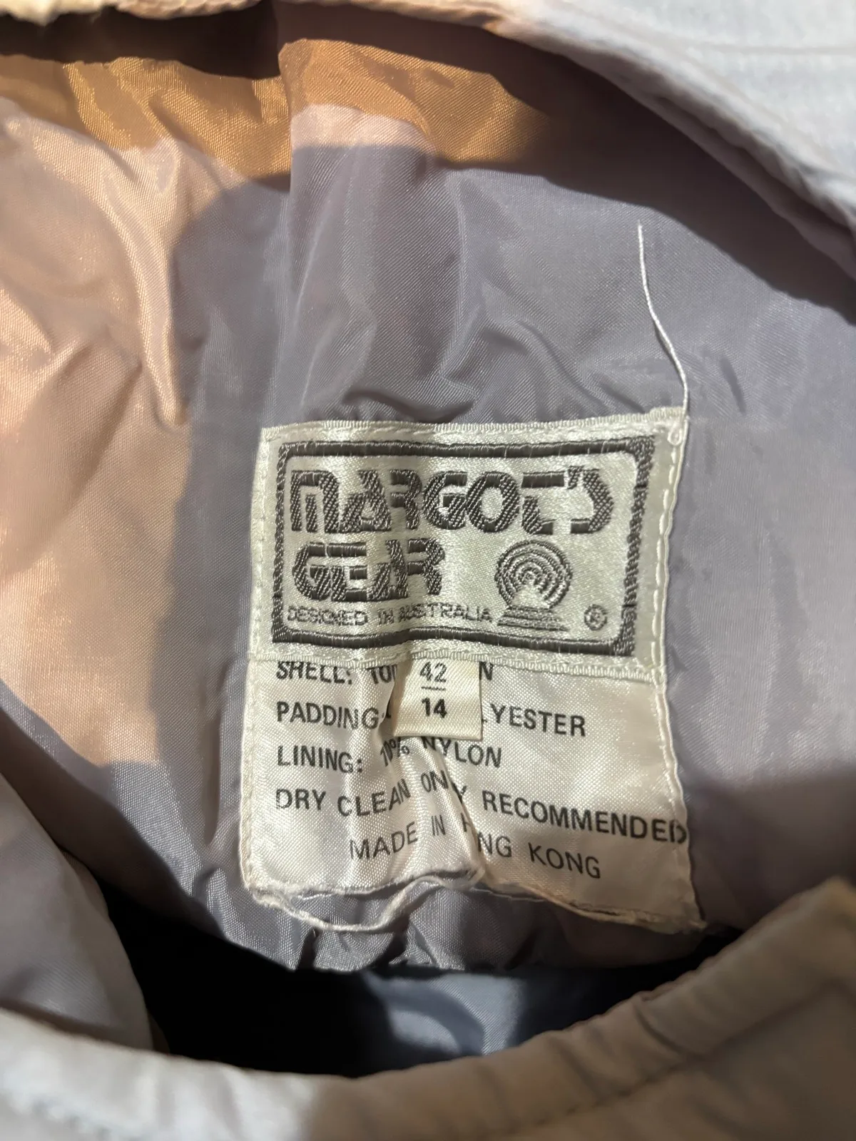 Vintage 1980 ski pants unisex size 12 silver grey — photo 3
