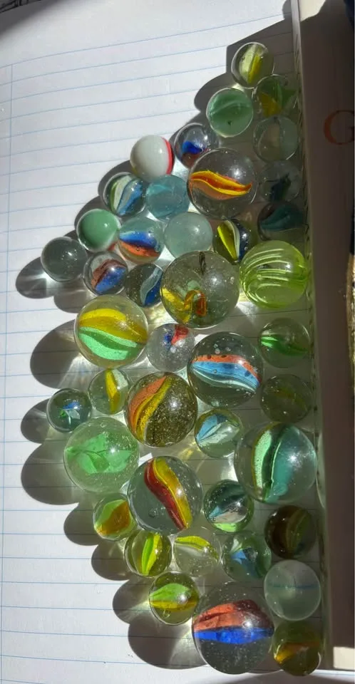 43 x Vintage 1970s Marbles with original Moomintroll bag — photo 2