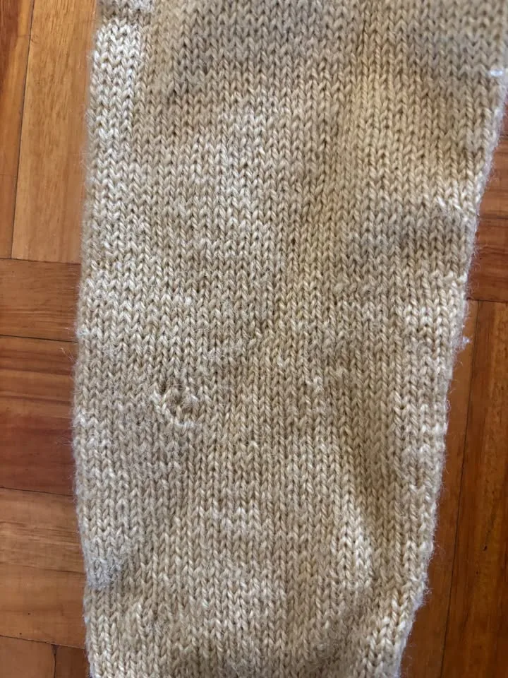Vintage 1983 Size 10 - 12 pure wool python snake picture hand knit original — photo 5