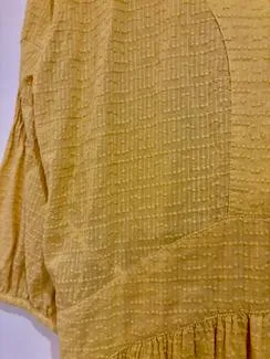 Whistles Women's Yellow Dress size 12 as new pure cotton — photo 3