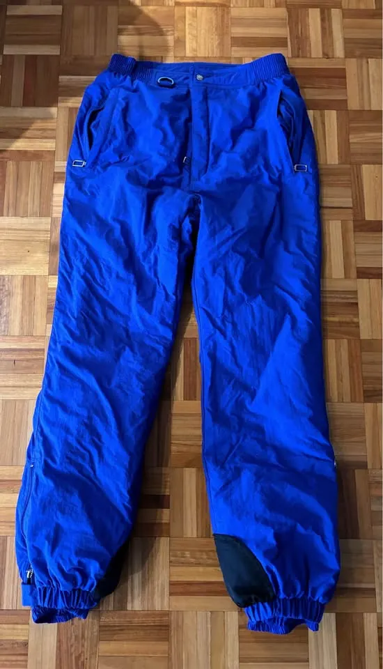 Vintage 80s SPIRIT Cracked Ice Bright Purple Ski Pants Retro Neon Snow Trousers