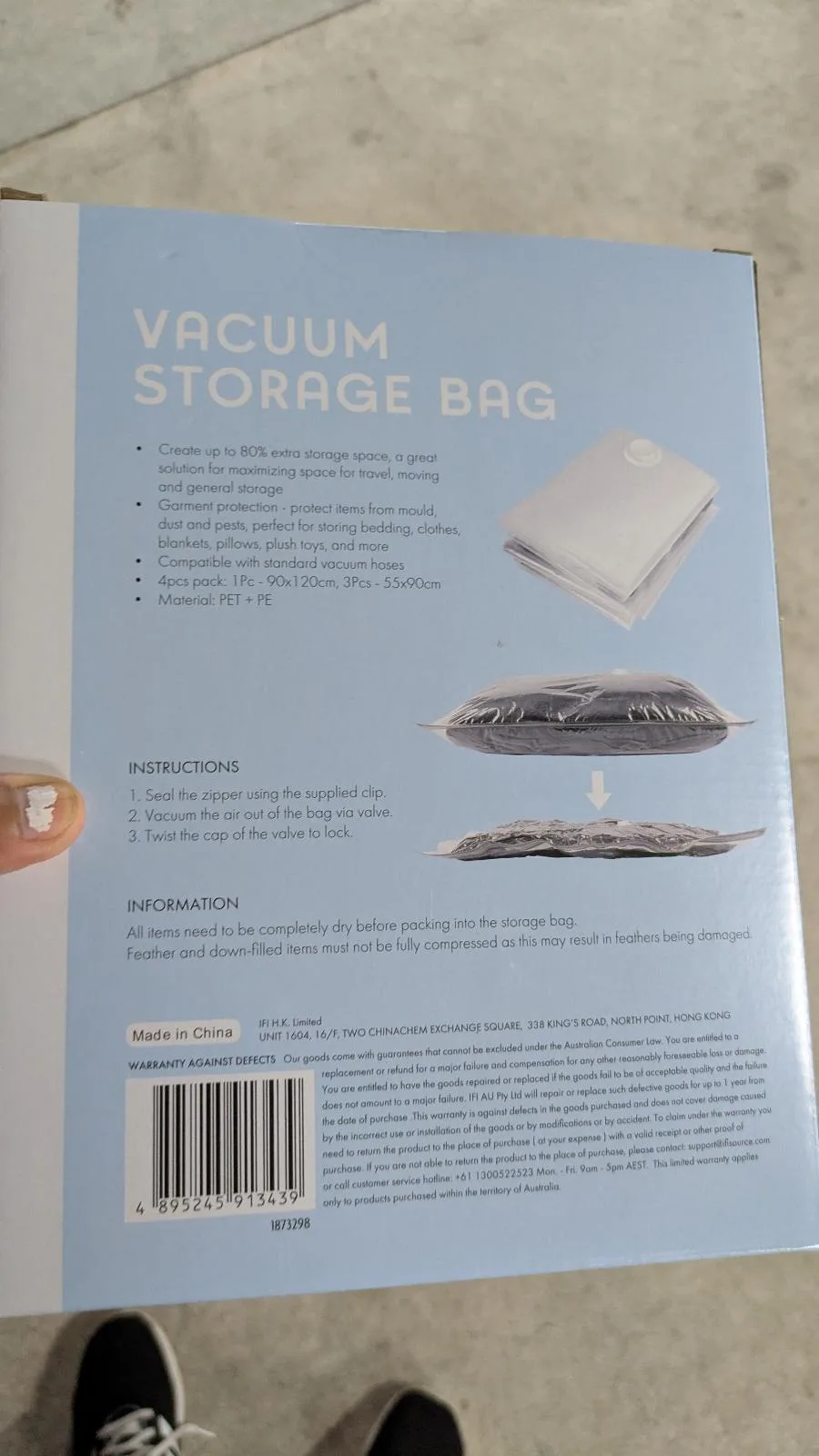 Vacuum storage bag — photo 3
