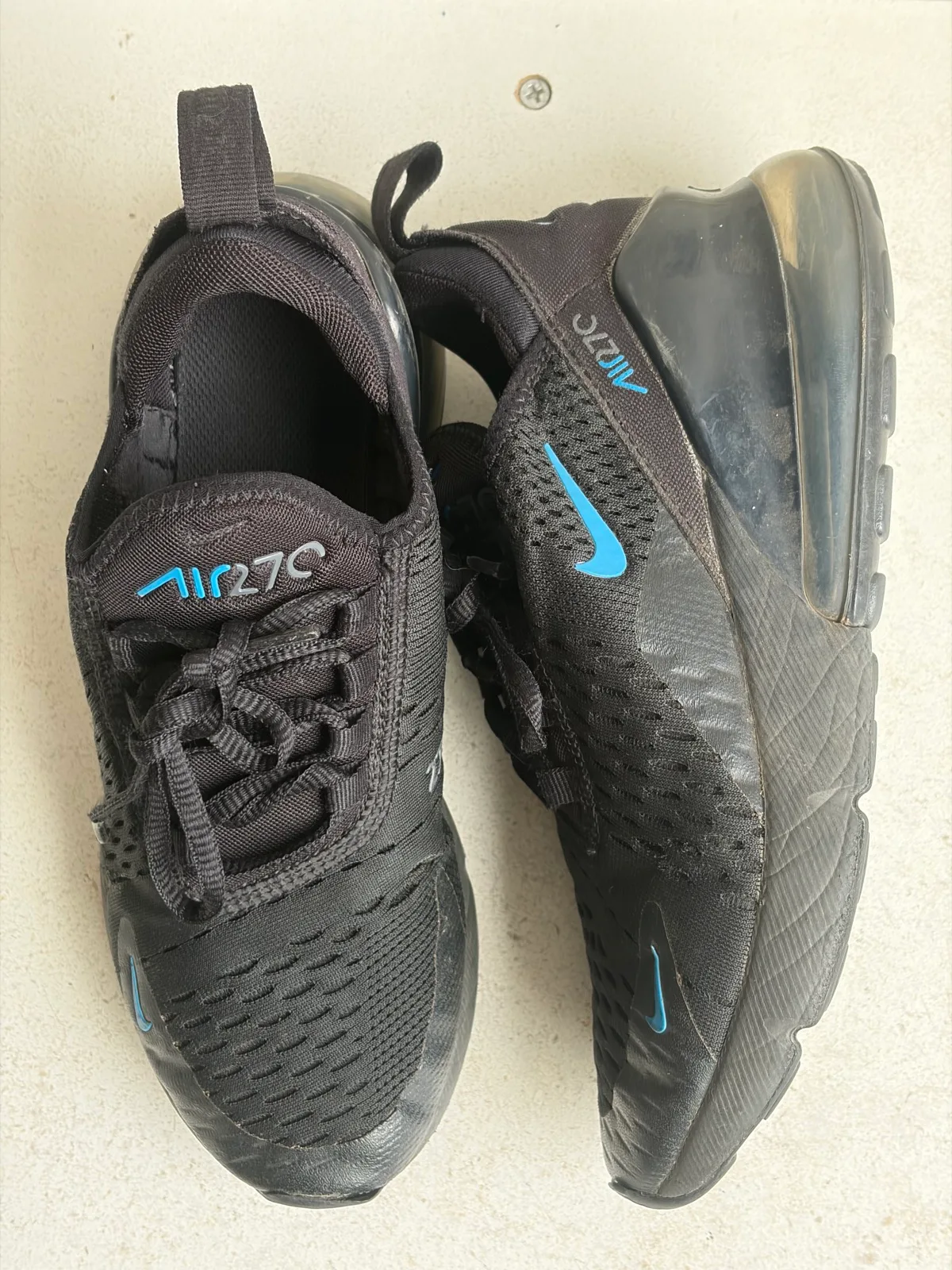 Nike Air Max 270 black/blue US4Y — photo 2