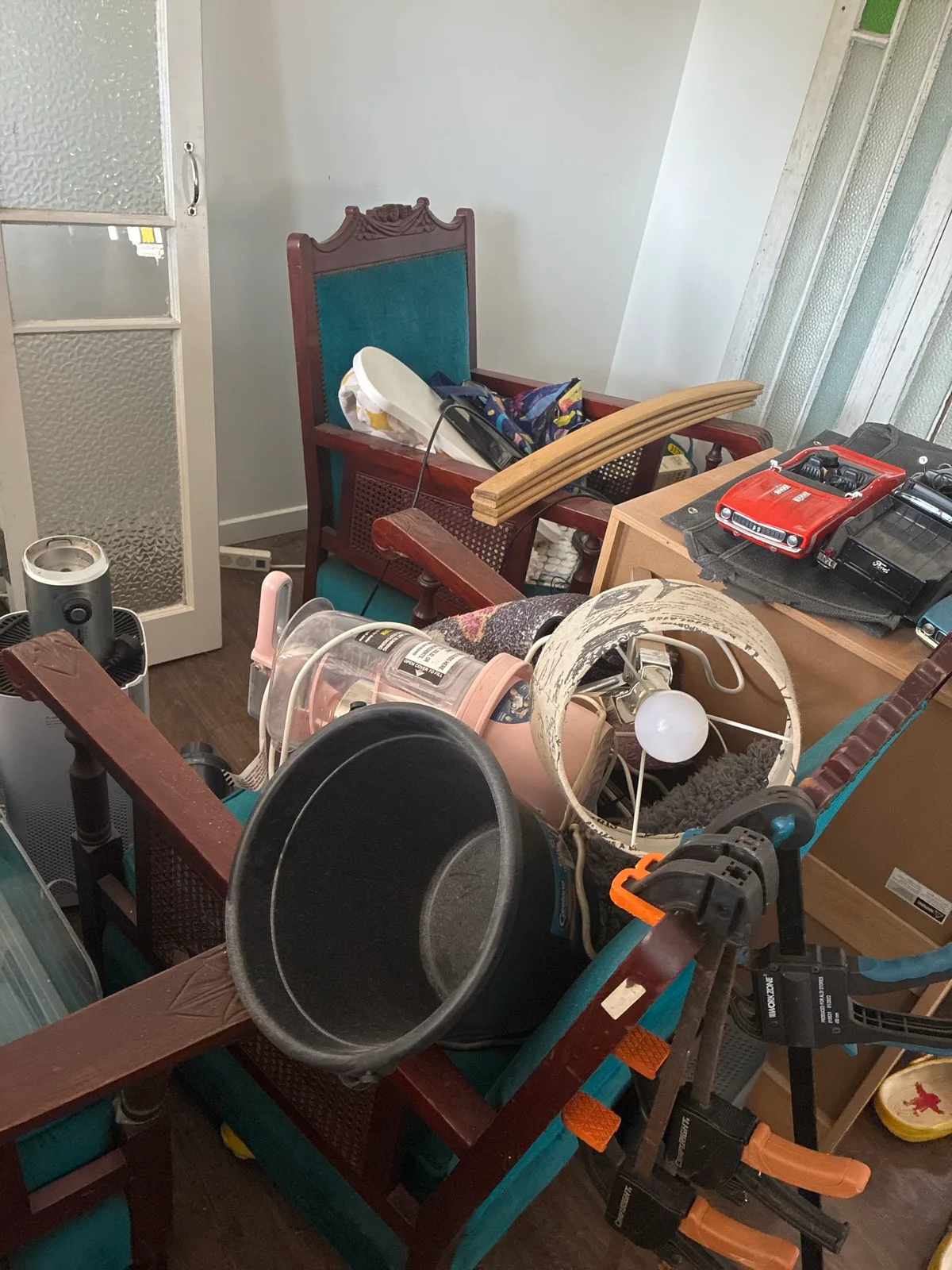 Antique chairs hardwood vintage setting – photo 2