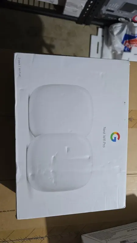 Google Nest Wi-Fi Router Pro 6E (2 Pack) (GA03689-US) - Snow