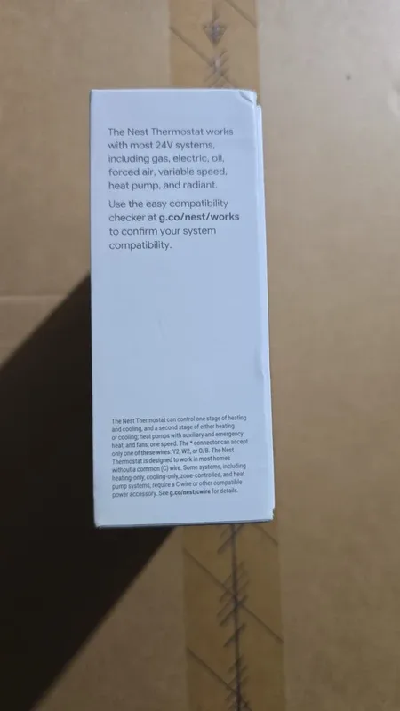 Google Nest Smart WiFi Thermostat GA02083-US - Fog – photo 4