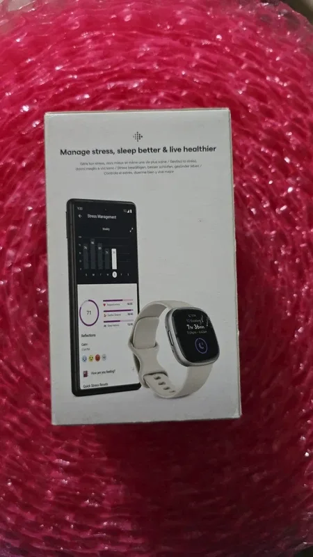 Fitbit Sense 2 Activity Tracker Fitness Smartwatch - Lunar White – photo 2