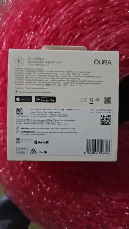 Oura Ring 4 (Size 10, JZ90-54220-10) - Brushed Silver – photo 2