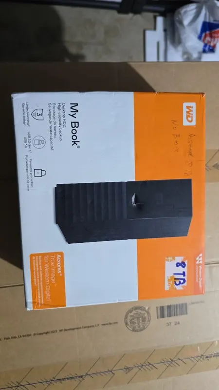Western Digital My Book Desktop Hard Drive 8TB USB 3.0 - Black