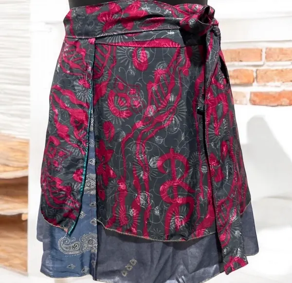 Tree of life reversable wrap skirt