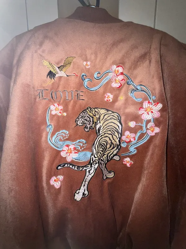 Velvet bomber jacket