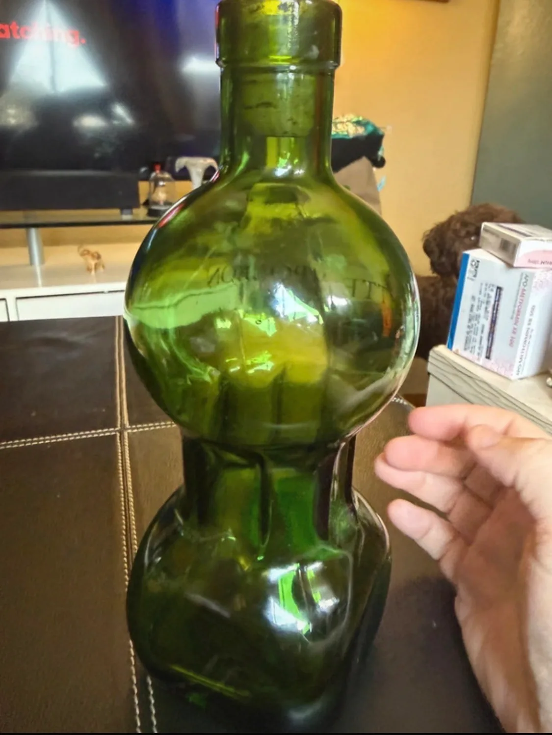 Vintage glass bottle — photo 6