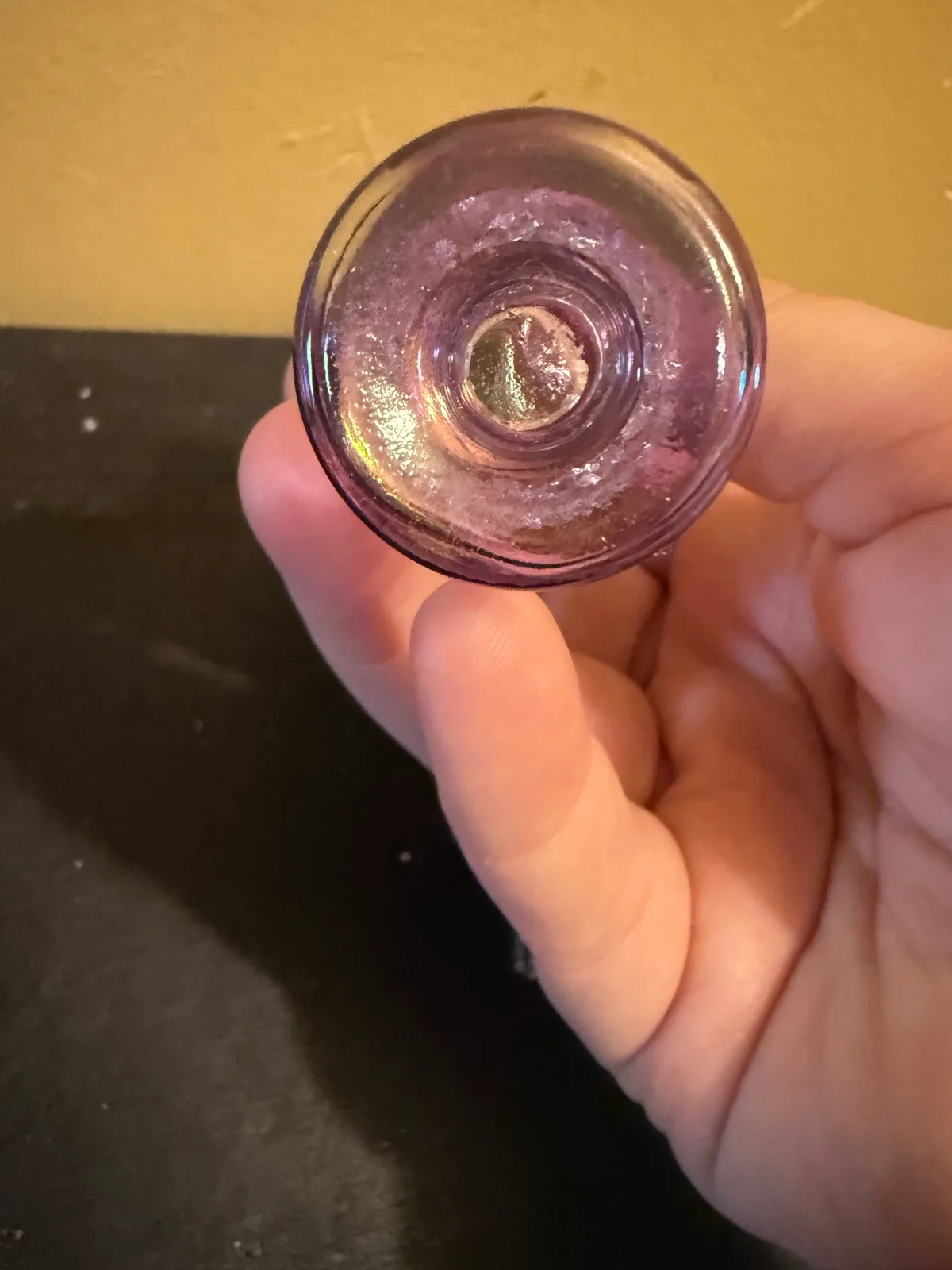 Vintage Hand-Blown Egyptian Glass Perfume Bottle – photo 7