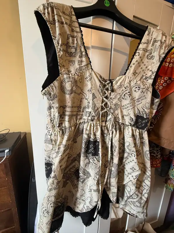 Rare & hard-to-find plus size Hot Topic x Harry Potter Marauder's Map Dress in a