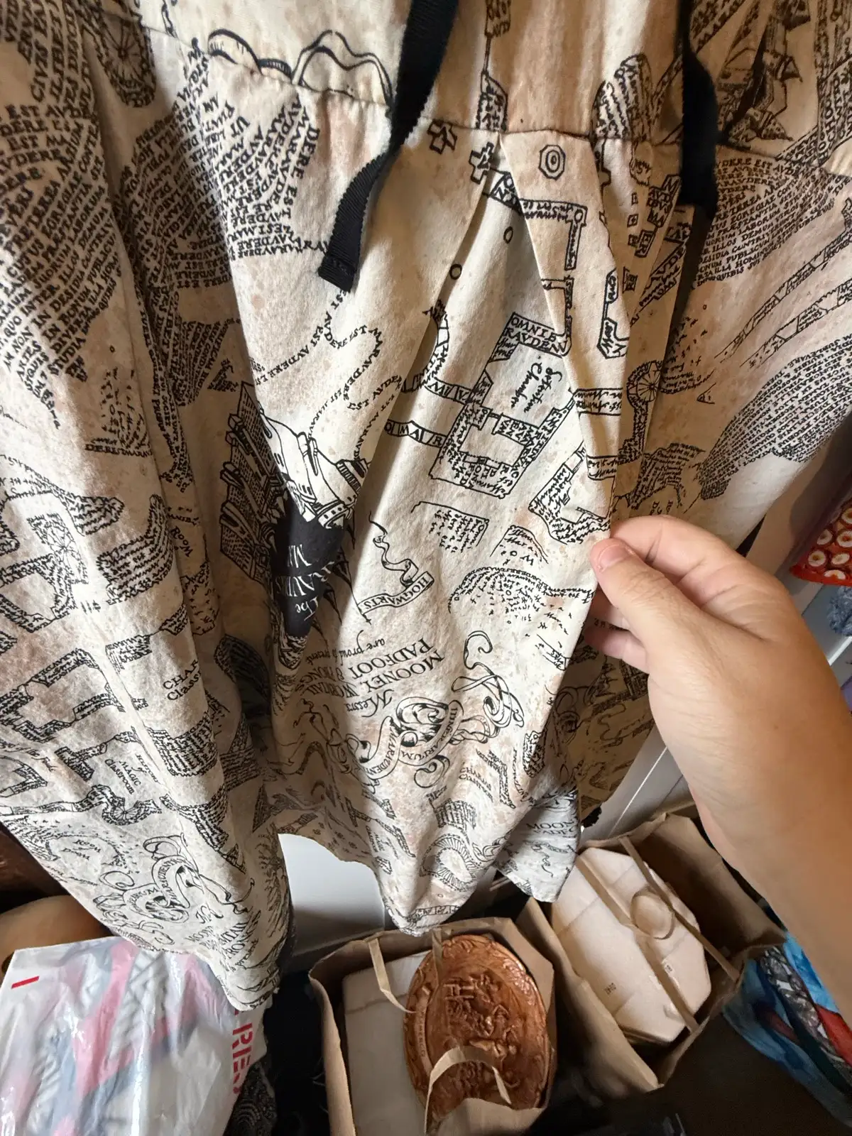 Rare & hard-to-find plus size Hot Topic x Harry Potter Marauder's Map Dress in a – photo 6