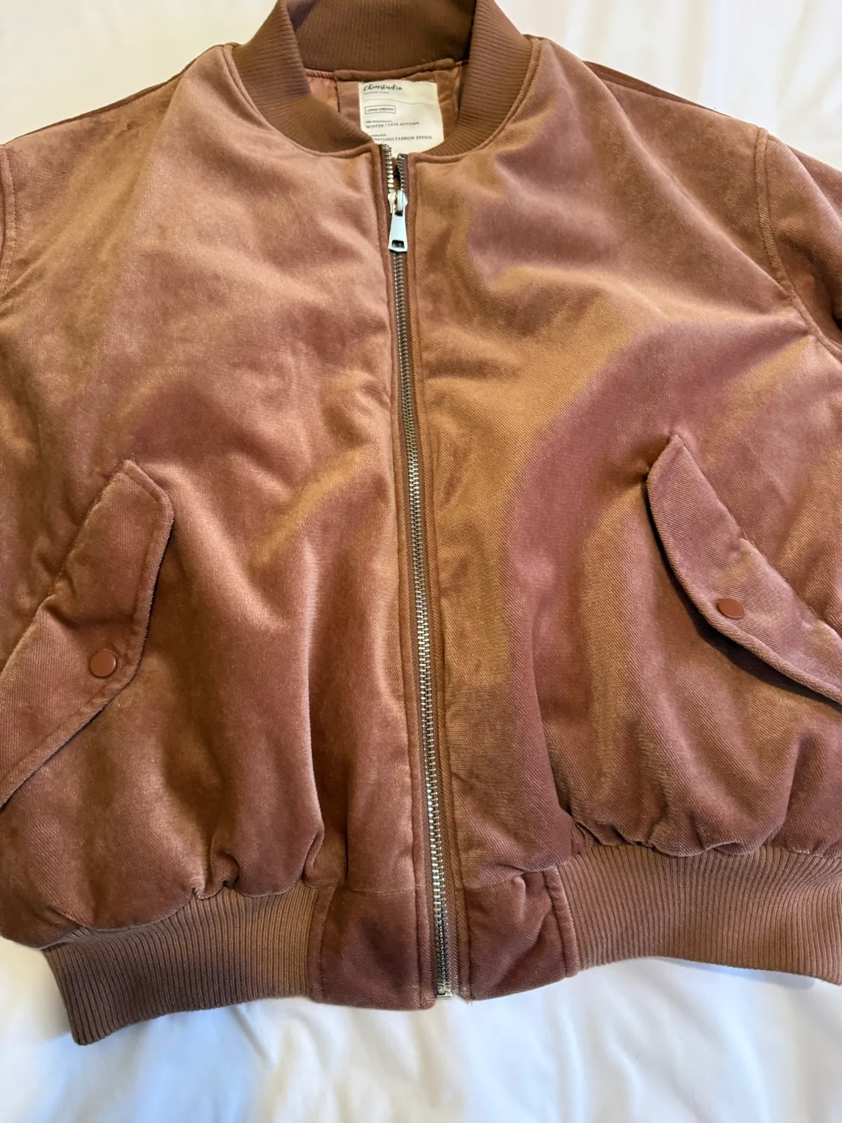 Velvet bomber jacket — photo 9