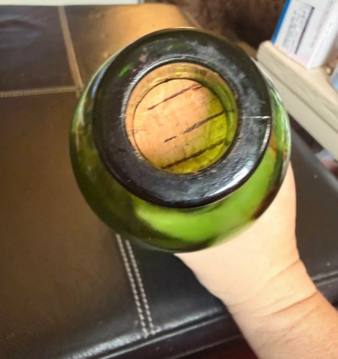 Vintage glass bottle — photo 3