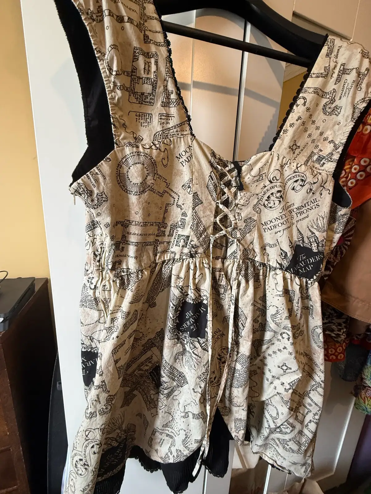 Rare & hard-to-find plus size Hot Topic x Harry Potter Marauder's Map Dress in a – photo 2