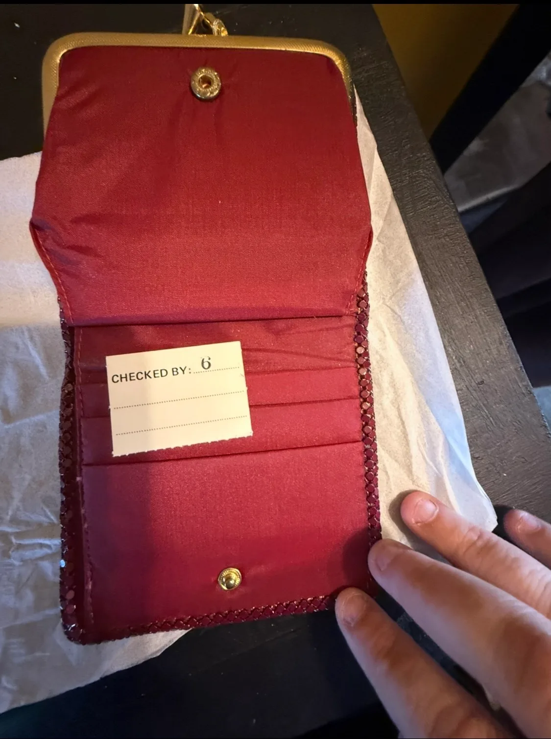 authentic vintage "Mesh by Goldcrest" tri-fold wallet/purse – photo 4