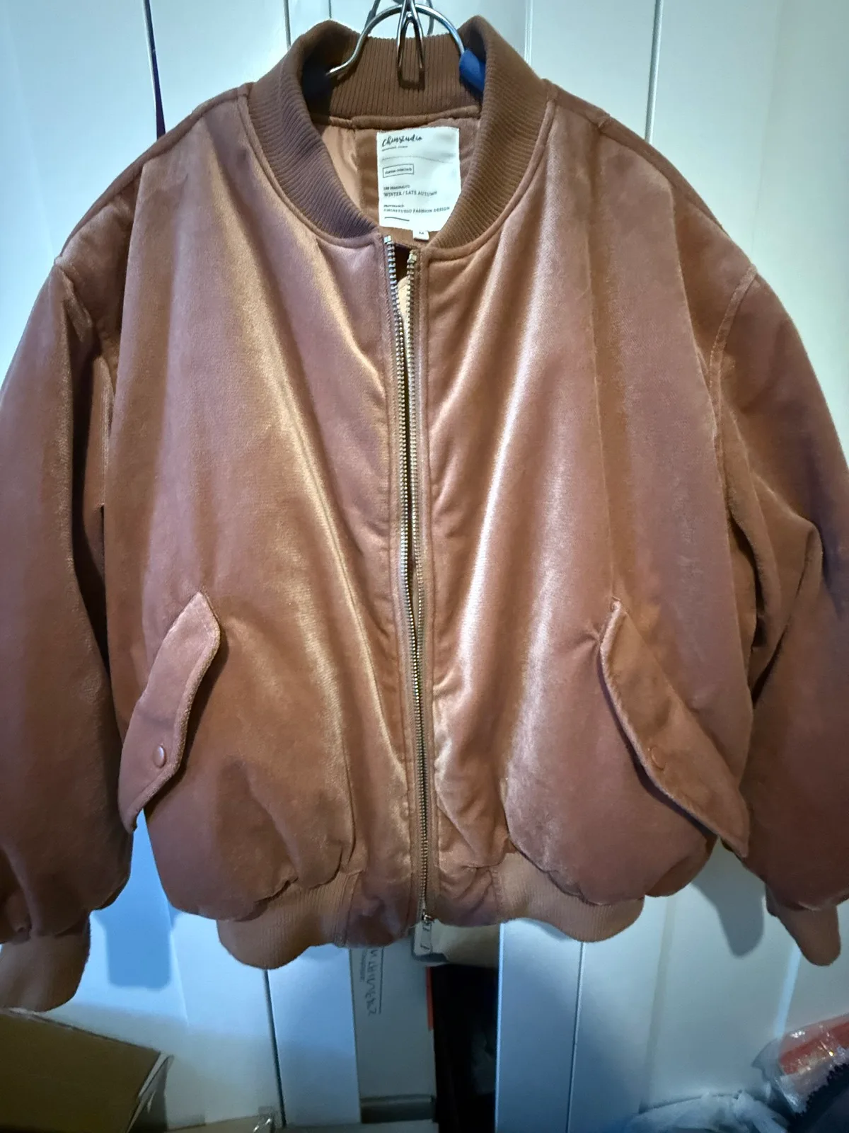 Velvet bomber jacket — photo 11
