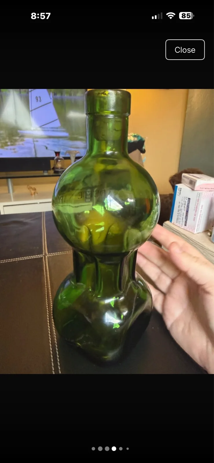 Vintage glass bottle — photo 4