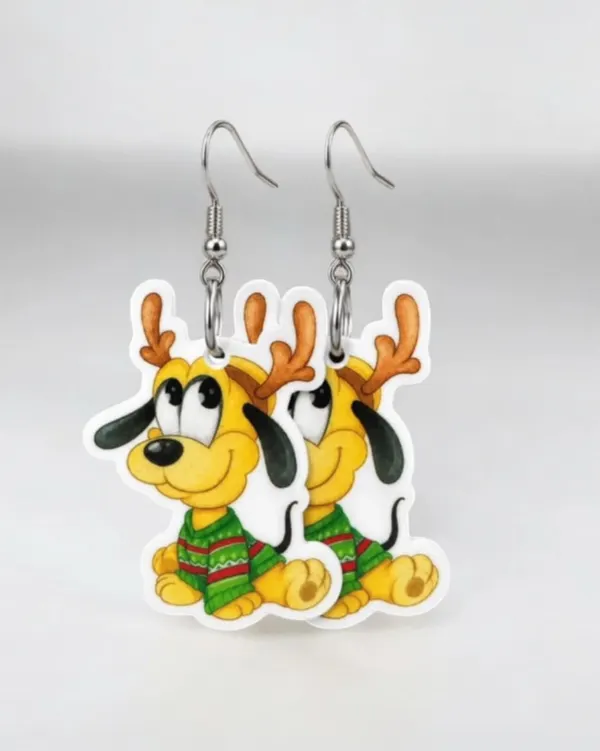 Resin Christmas Earrings