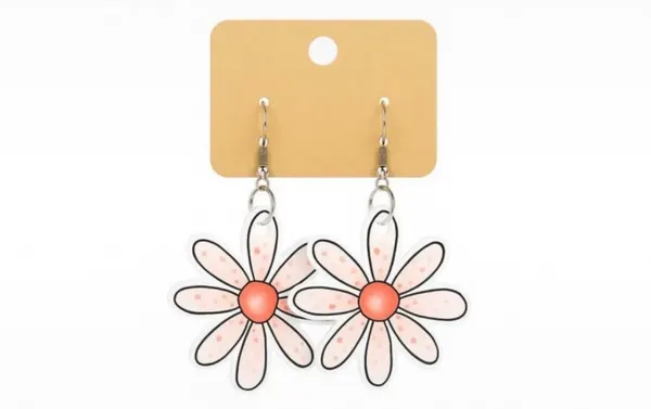 Resin Daisy Earrings