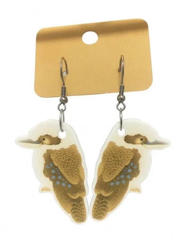 Resin Kookaburra Earrings