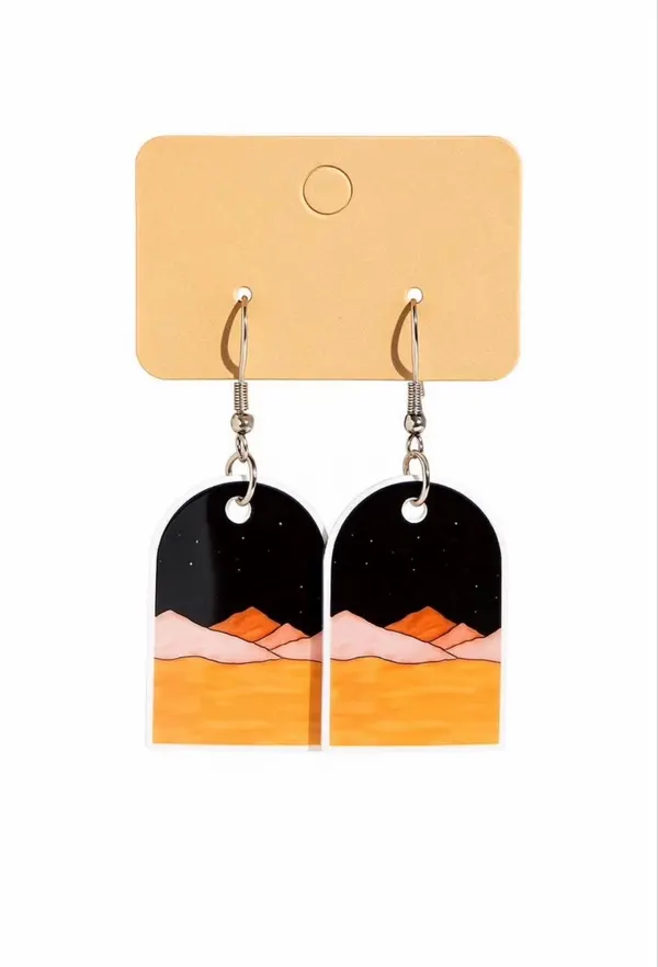 Resin Desert Earrings