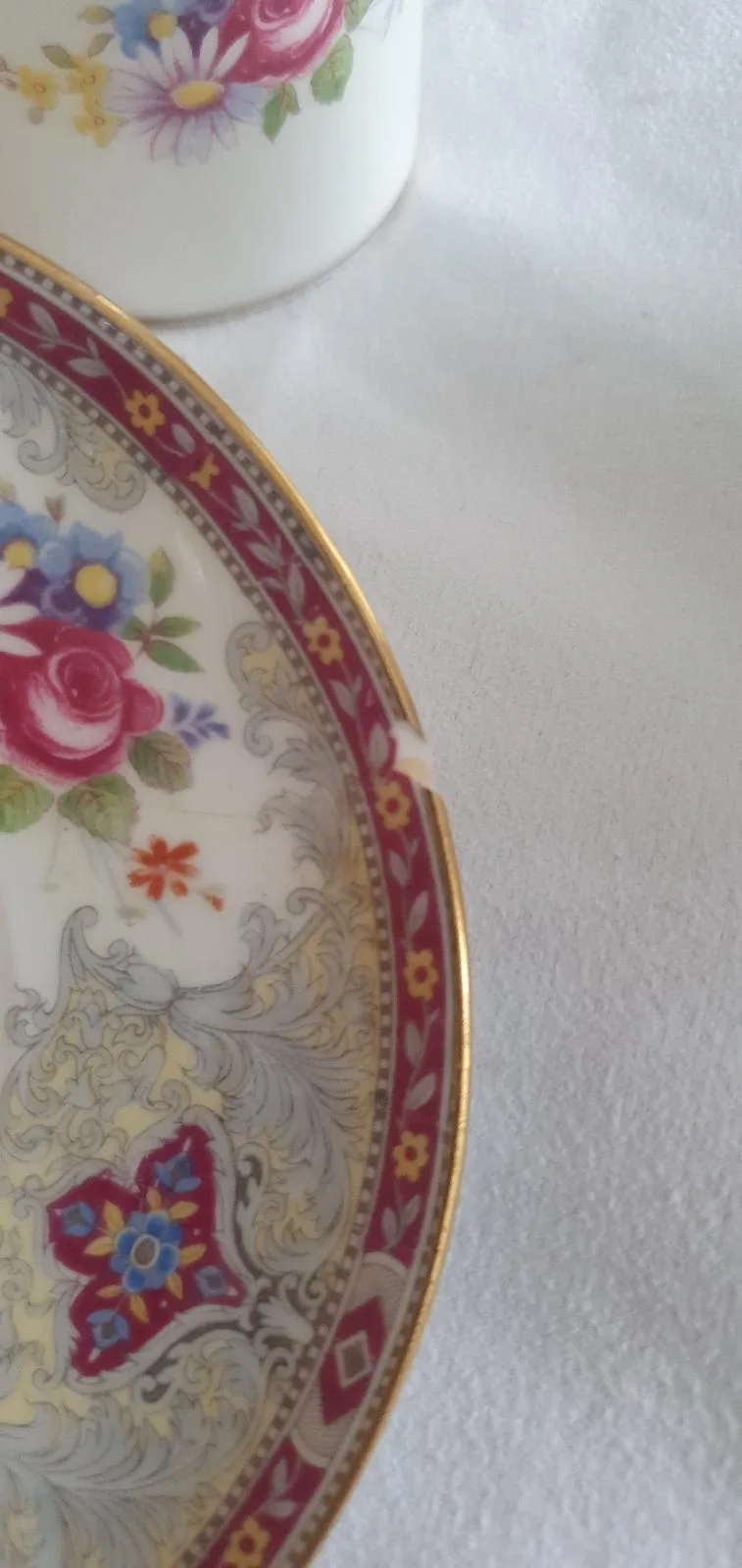Vintage Shelley "Georgian Red" Fine Bone China Tea Set – 15 Pieces – Mint Condit — photo 10