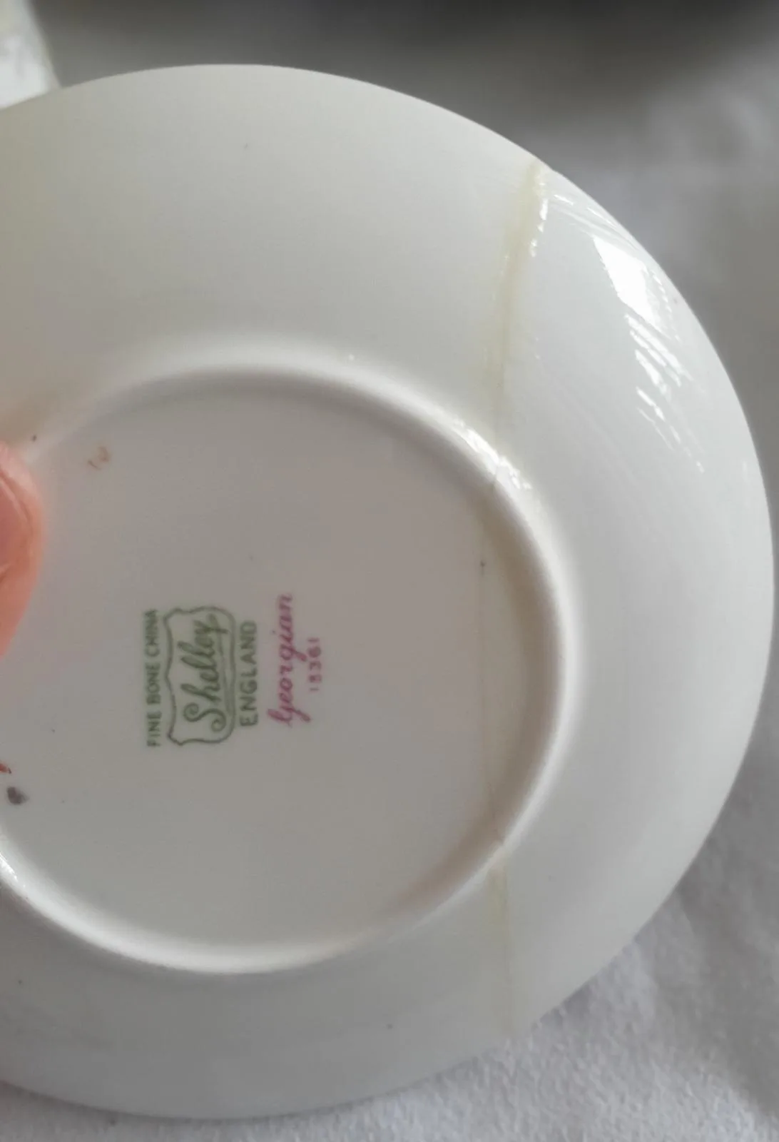 Vintage Shelley "Georgian Red" Fine Bone China Tea Set – 15 Pieces – Mint Condit — photo 11