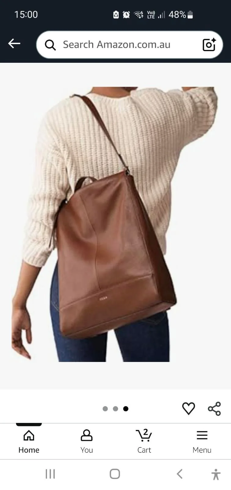 Fossil leather bag — photo 5