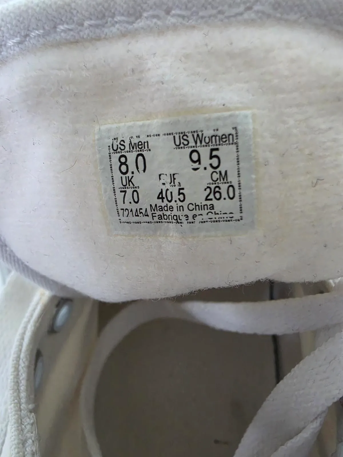 Vans white canvas — photo 3