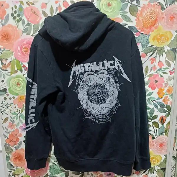 Metallica Hoodie Black XS Art Rock Merchandise Band Shirt  Licensed 2023