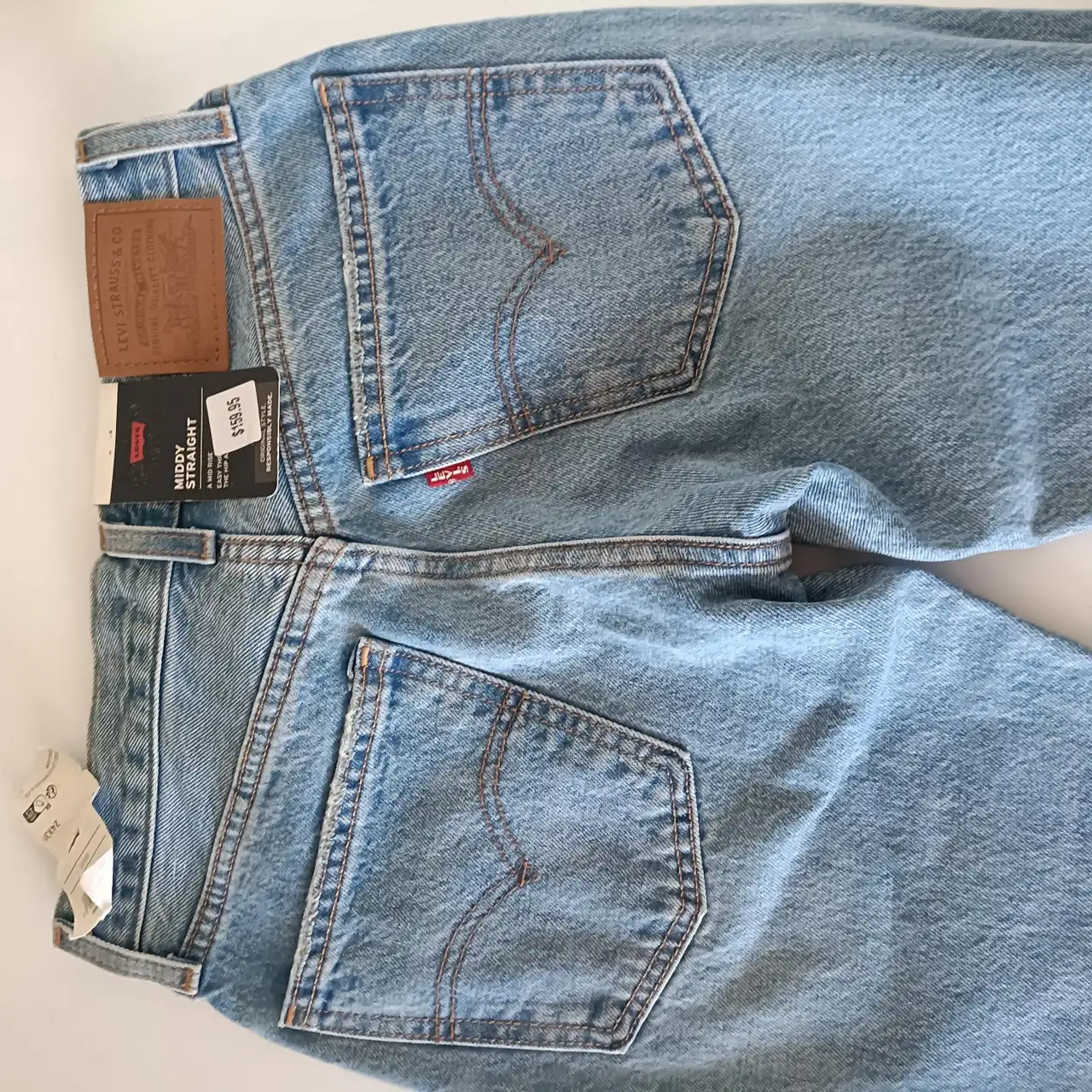 Levi's Middy Straight Blue Denim Jeans Size 24 New With Tags Rrp $159.99 Levis – photo 8