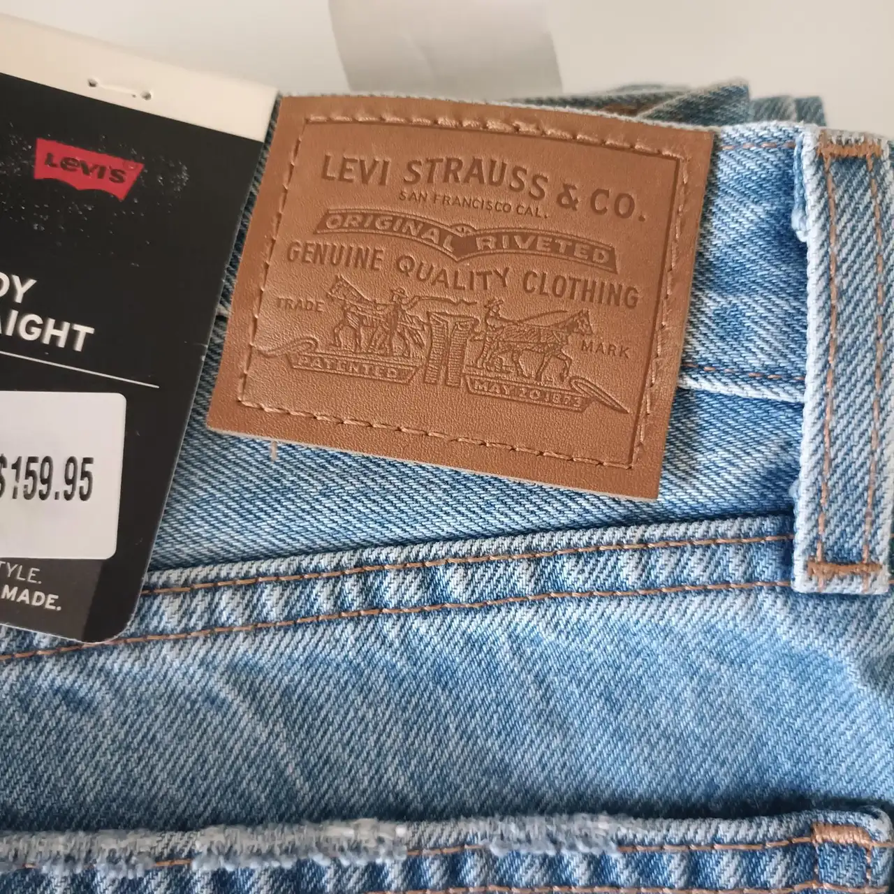 Levi's Middy Straight Blue Denim Jeans Size 24 New With Tags Rrp $159.99 Levis – photo 3
