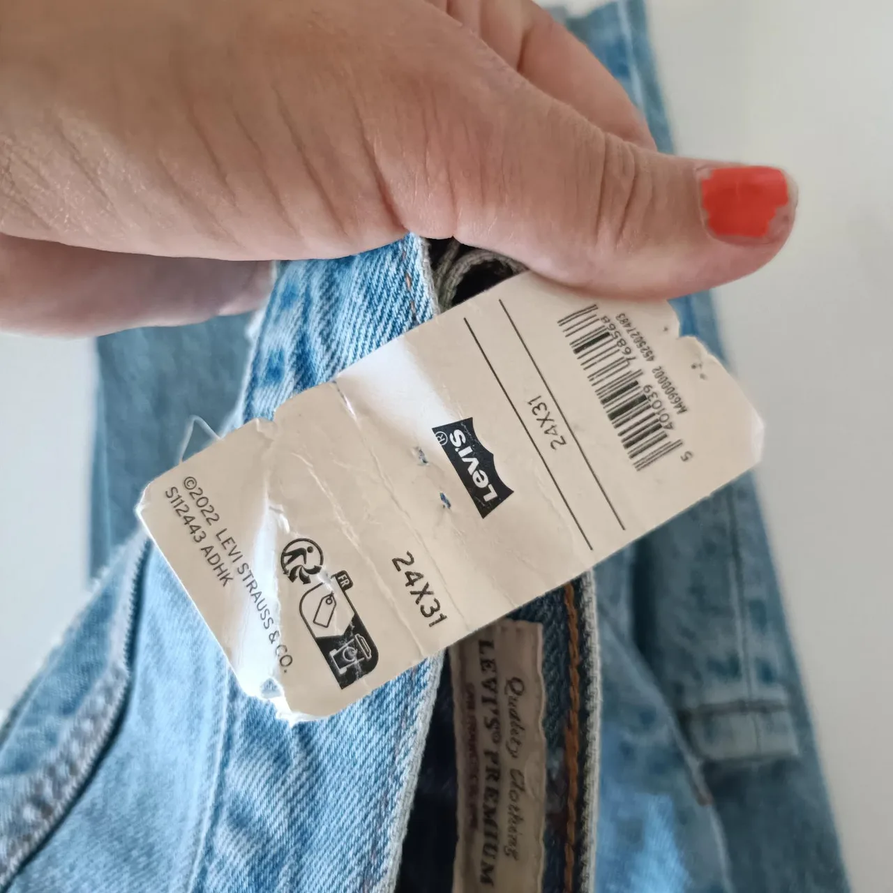 Levi's Middy Straight Blue Denim Jeans Size 24 New With Tags Rrp $159.99 Levis – photo 5