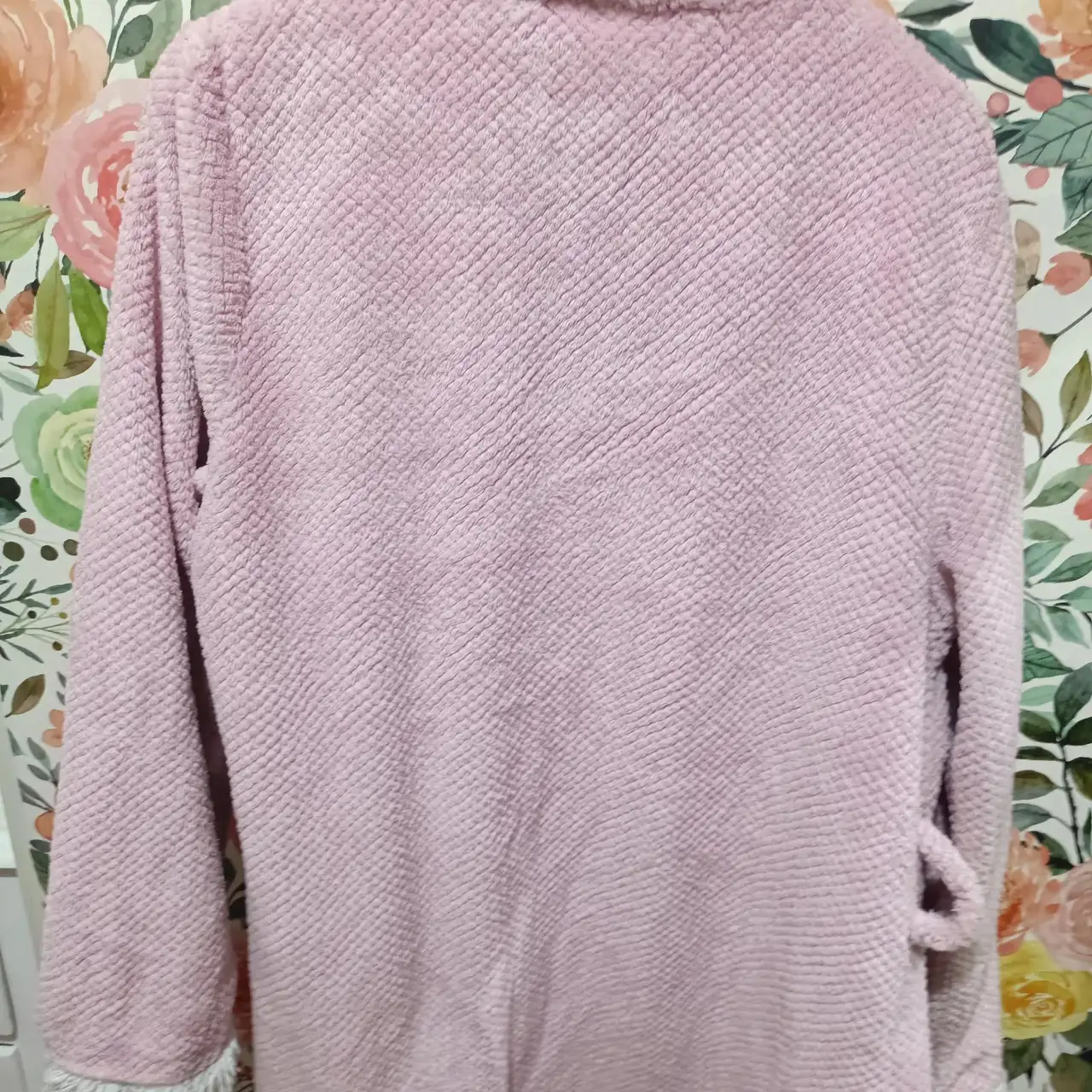 Peter Alexander Dressing Gown S Small Pink Fluffy Robe Preowned No Belt Included – photo 4