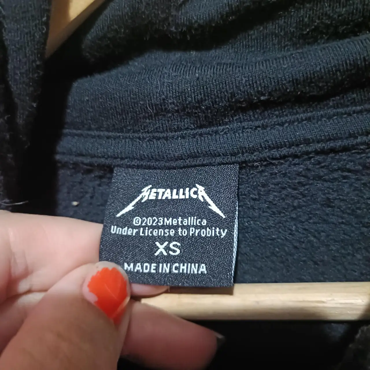 Metallica Hoodie Black XS Art Rock Merchandise Band Shirt  Licensed 2023 – photo 2