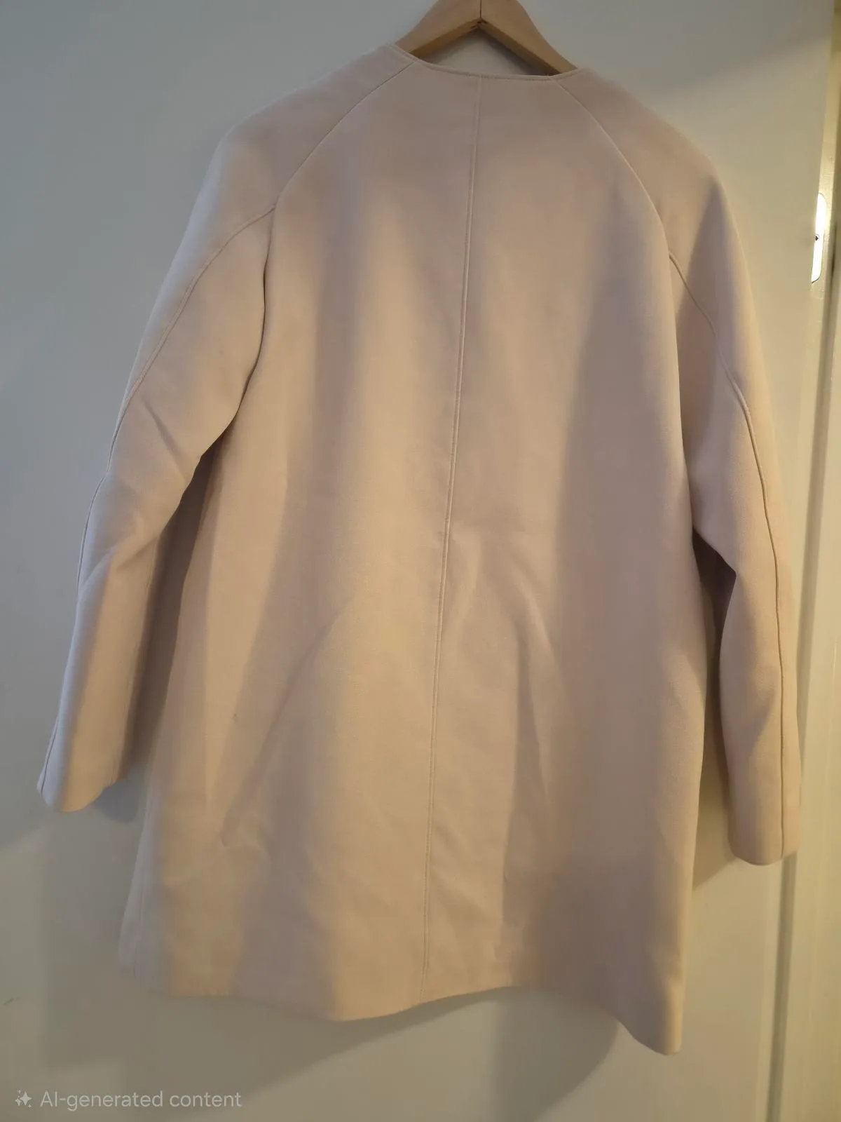 Collarless front zip-coat – photo 3