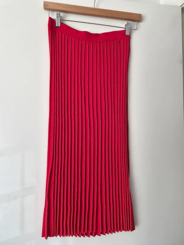 Zara pleated midi skirt