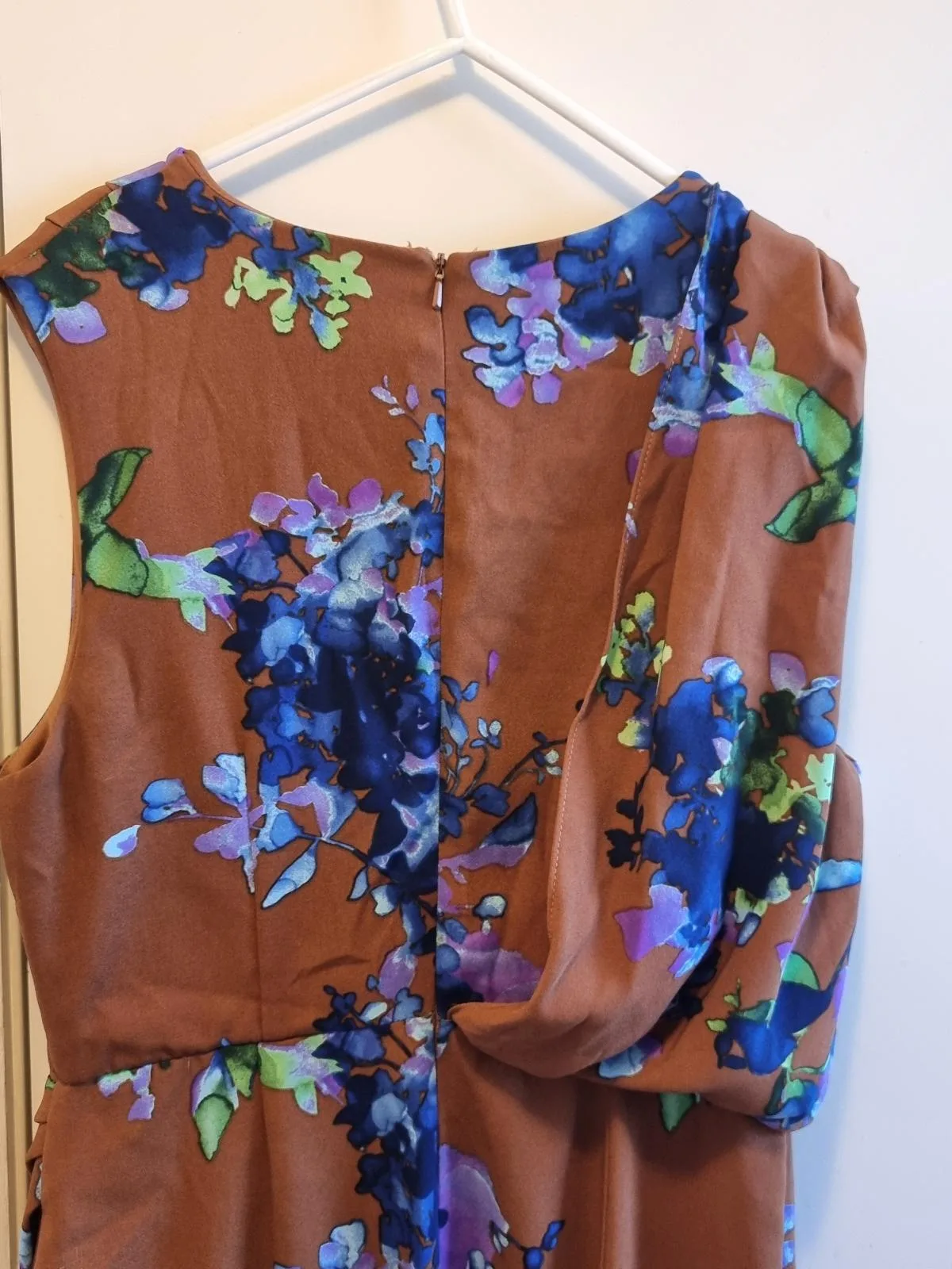 Brown midi wrap dress – photo 4