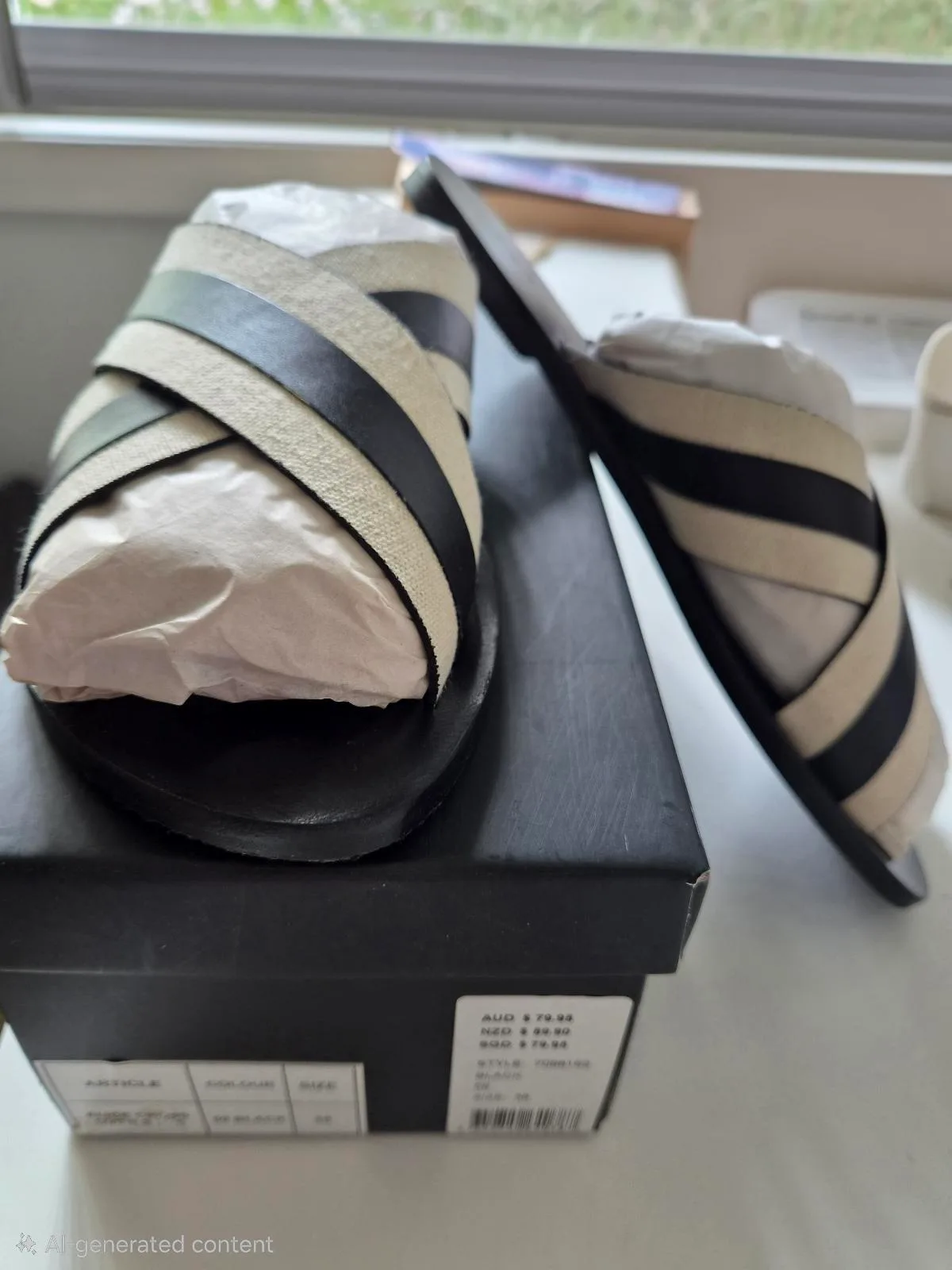 Crossover slide sandals – photo 5